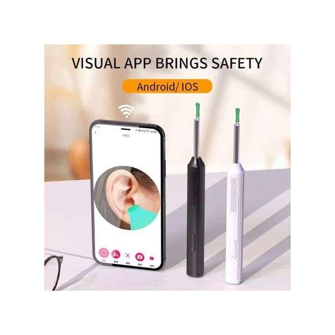 Visual Ear Cleaner Otoscope Ear Wax Removal Tool With LED Light Cordless Ear Stick Cleaner For Phone - Image 3