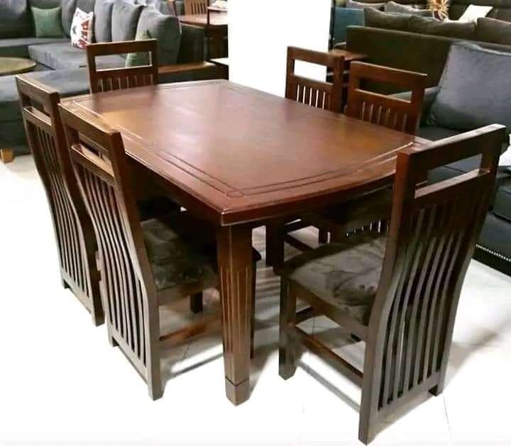 Classic 6 Seater Dining Table - Image 2
