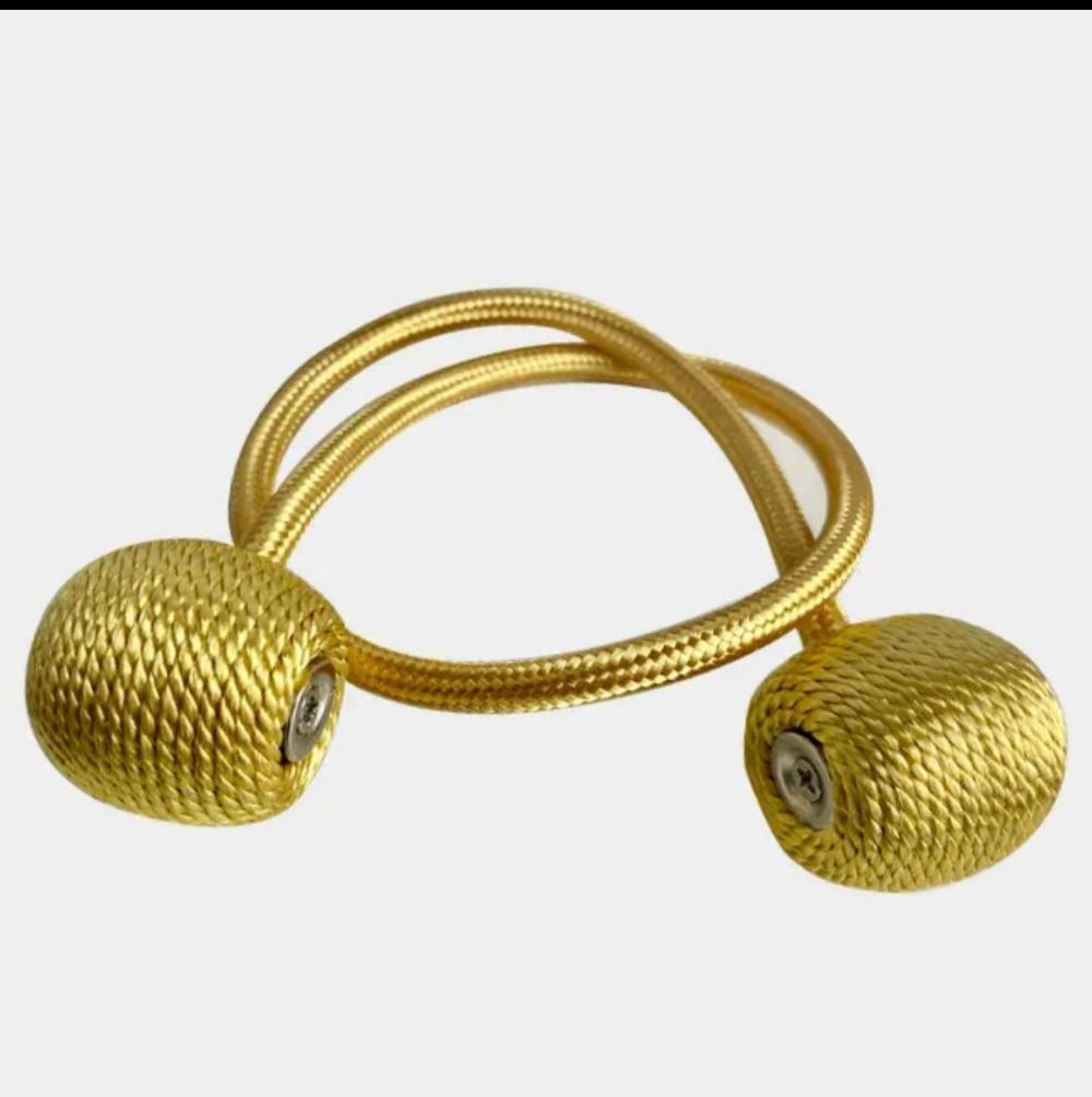 Magnetic Curtain Tieback - Gold - Image 1