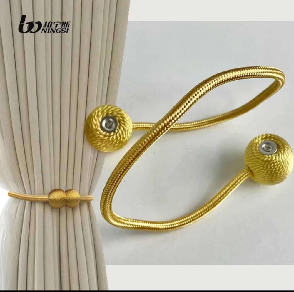 Magnetic Curtain Tieback - Gold - Image 2