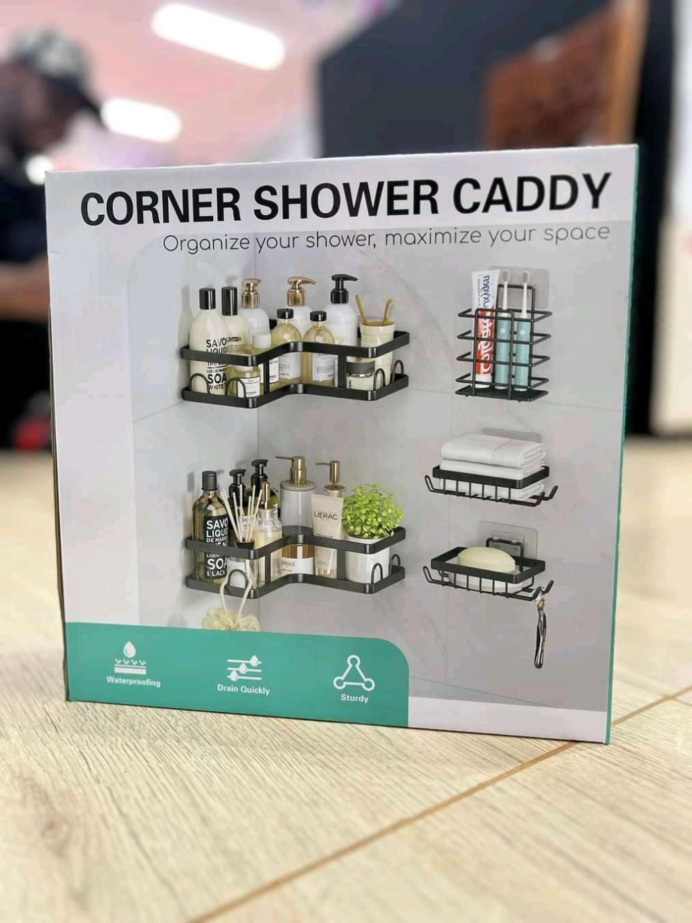 5pc Bathroom Shower Caddy Set - Image 1