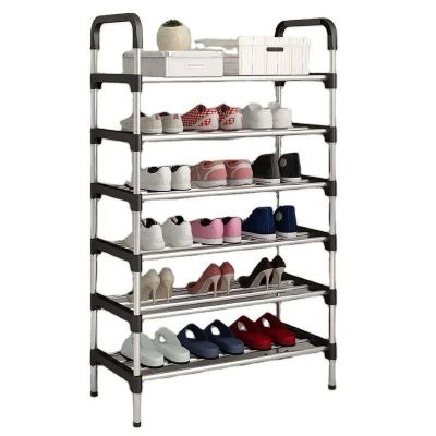 5-Tier Metallic Shoe Rack