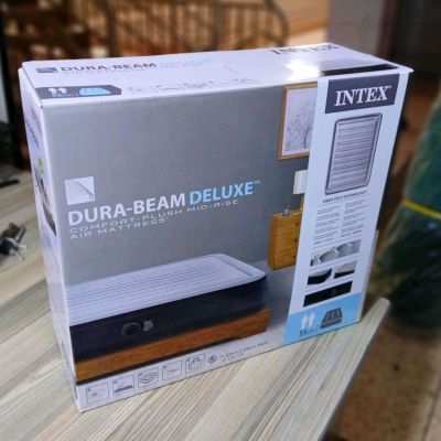 Intex 5x6 High Density Dura-Beam Deluxe Comfort-Plush Air Pressure Mattress